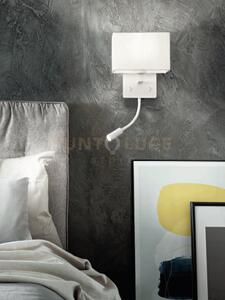 Applique shadow led 3w 1 luce e27 bianco con paralume