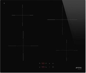 Smeg Piano Cottura Induzione Elettrico 4 Fuochi da Incasso Larghezza 60 cm in Vetroceramica colore Nero - SI2641D