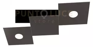 Eccentric applique-plafoniera 2 luci + 1 decorativo marrone 1156-2l