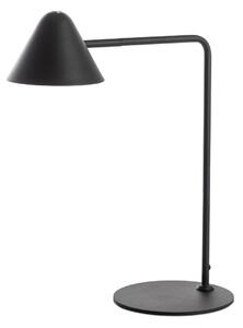 STONES Antares lampada da tavolo in metallo goffrato nero con touch led