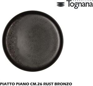 Tognana Piatto Piano cm 26 Rust Bronzo - TG085693