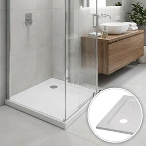 Brixo Piatto Doccia Slim Quadro 80 x 80 cm con Foro 90 mm - 443596