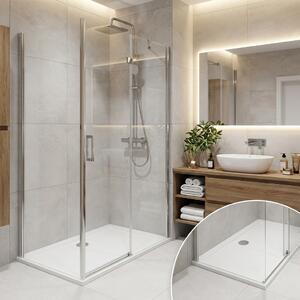 Brixo Piatto Doccia Slim Rettangolare 80 x 120 cm con Foro 90 mm - 443597