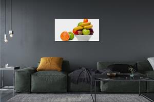 Stampa quadro su tela Frutta in una ciotola 100x50 cm