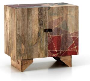 STONES Credenza in legno di mango multicolore 81x45x75