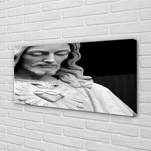 Stampa quadro su tela Gesù monumento 100x50 cm