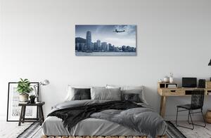 Quadro su tela Una città aerea di nuvole 100x50 cm