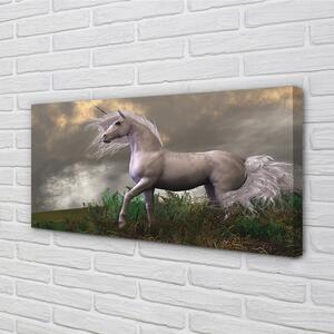 Quadro su tela Nuvole di unicorno 100x50 cm