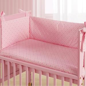 NANAN Piumone e Paracolpi per Lettino Mini Me e Co-Sleeping Set in Cotone colore Rosa
