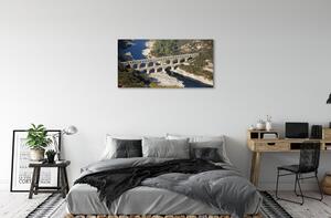 Quadro su tela Roma Aqueducta River 100x50 cm