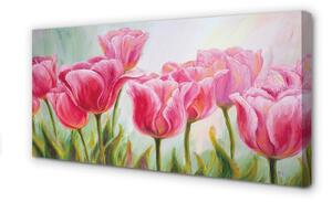 Quadro su tela Immagine dei tulipani 100x50 cm