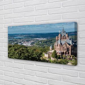 Foto quadro su tela Germania Castello di città panorama 100x50 cm