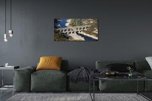 Quadro su tela Roma Aqueducta River 100x50 cm