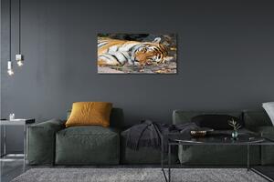 Quadro su tela Tigre bugiardo 100x50 cm