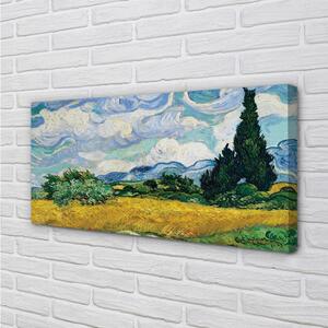Stampa quadro su tela Art Meadow Cypressy 100x50 cm