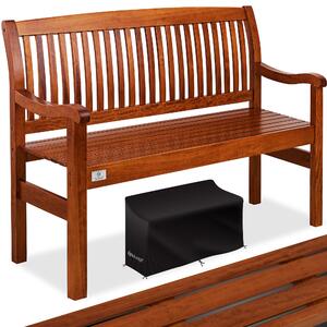 Panchina da giardino KESSER® in legno, resistente alle intemperie | Per 3-4 persone | Panchina da parco in legno massello | Panchina con portata massima di 320 kg | Panchina da balcone, terrazza e giardino, copertura inclusa