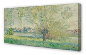 Stampa quadro su tela Meadow d'arte dipinto 100x50 cm