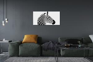 Quadro su tela Illustrazione zebra 100x50 cm
