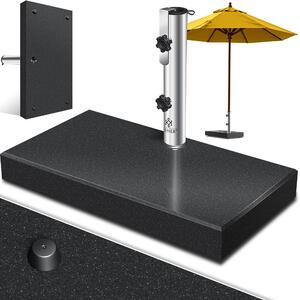 Supporto per ombrellone KESSER® in granito con tubo in acciaio inossidabile, base di alta qualità da 30 kg - per pali di ombrellone da 16 a 48 mm. Include maniglia per il trasporto, ideale per ombrelloni da giardino o da balcone