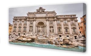 Quadro su tela Fontana di Roma Basilica 100x50 cm