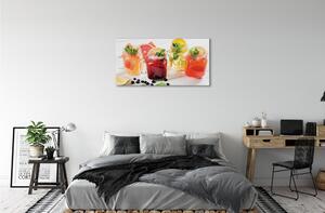 Quadro su tela Cocktail di agrumi 100x50 cm