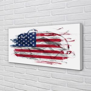 Quadro su tela Flag degli Stati Uniti 100x50 cm