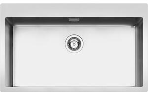 Smeg LFT77RS, Lavabo da appoggio, Rettangolare, Acciaio inossidabile, Acciaio inossidabile, 1 vasca, Rettangolare