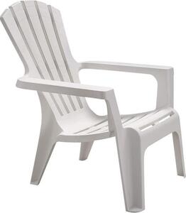 BICA Poltrona da Esterno Impilabile in Polipropilene Dimensioni 73x80x88 cm colore Bianco - Norimberga