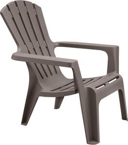 BICA Poltrona da Esterno Impilabile in Polipropilene Dimensioni 73x80x88 cm colore Taupe - Norimberga