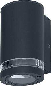 OSRAM applique da esterno GU10 downlight con anello di separazione, luce indiretta, alloggiamento in alluminio grigio scuro, IP44 e IK03, applique per facciate