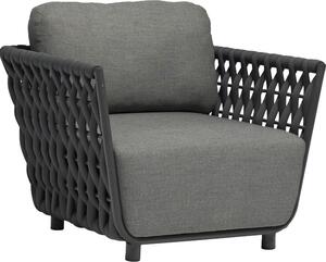 VivaGarden Poltrona da Esterno in Alluminio Dimensioni 93x85x83 cm colore Antracite