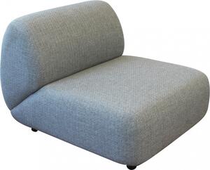 VivaGarden Poltrona da Esterno in Alluminio/Poliestere Dimensioni 112x94x76 cm colore Grigio