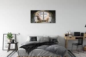 Quadro su tela Light Cross Light di Cave Gesù 100x50 cm