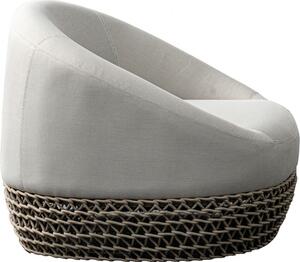 VivaGarden Poltrona da Esterno in Alluminio/Corda Dimensioni 91x91x73 cm colore Beige