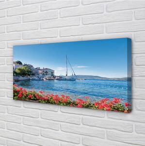 Stampa quadro su tela Sea Skie Summer 100x50 cm