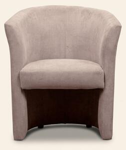 DecHome Poltrona Moderna in Tessuto colore Tortora - Belize N-Enjoy