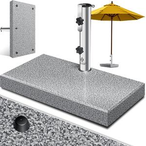 Supporto per ombrellone KESSER® in granito con tubo in acciaio inossidabile, base di alta qualità da 30 kg - per pali di ombrellone da 16 a 48 mm. Include maniglia per il trasporto, ideale per ombrelloni da giardino o da balcone