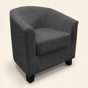 DecHome Poltrona Moderna in Tessuto Dimensioni 70x63x59 colore Antracite - Maja