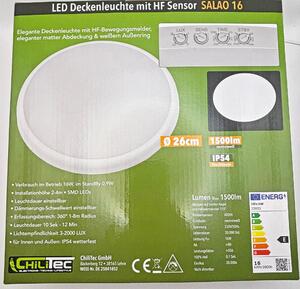 ChiliTec Lampada da soffitto a LED 16W con sensore HF