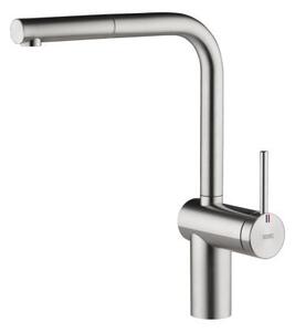 KWC Livello 2E, miscelatore per lavello, acciaio inox, alta pressione
