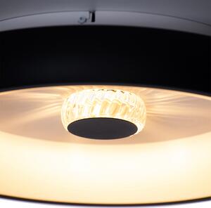 Lampada da soffitto nera con LED e telecomando - Ghislaine