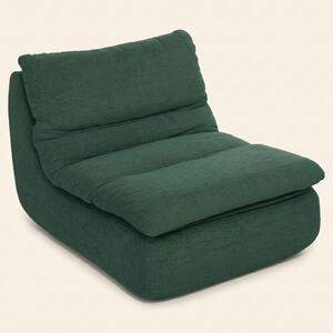 DecHome Poltrona Moderna in Velluto Dimensioni 82x103x75 colore Verde