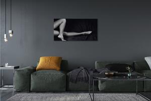 Foto quadro su tela Gambe cabaret in bianco e nero 100x50 cm