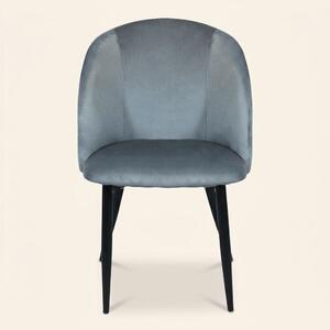 DecHome Poltrona Stile Scandinavo in Ecopelle Dimensioni 50x46x83 colore Grigio - Wilde