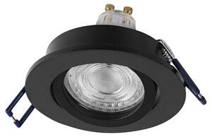 Lampada da incasso a LED OSRAM, GU10, 4,5 W, 2700 K, 400 lm, bianco caldo, IP20, nera, set da 3 pezzi