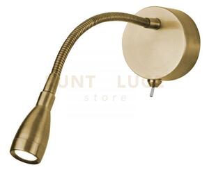 Applique da parete orientabile flexy led - ottone satinato