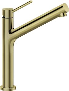 Miscelatore SCHOCK DION in ORO BIANCO con bocca fissa / miscelatore monocomando / miscelatore