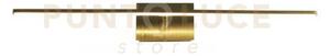 Applique a led amalfi ip44, metallo ottone satinato