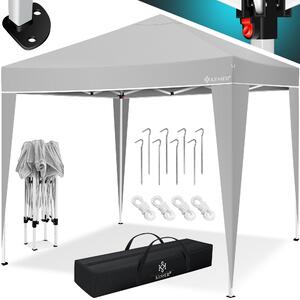 Gazebo KESSER® 3x3 m | impermeabile | borsa per il trasporto con rotelle inclusa | sistema a scatto pop-up | protezione UV 50+ | gazebo pieghevole | tenda da giardino | tenda per feste | rinforzi in metallo