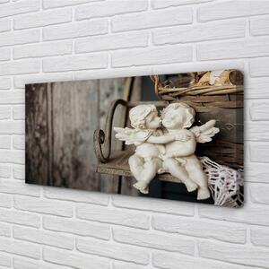 Foto quadro su tela Baciare l'angelo 100x50 cm